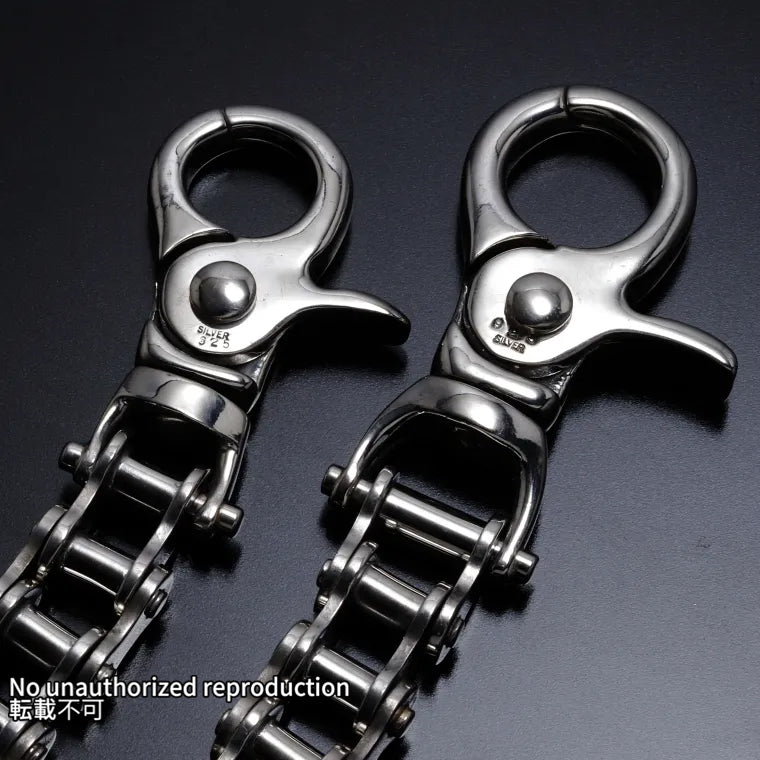 バイクチェーンタイプ シルバーウォレットチェーン – IRON HEART