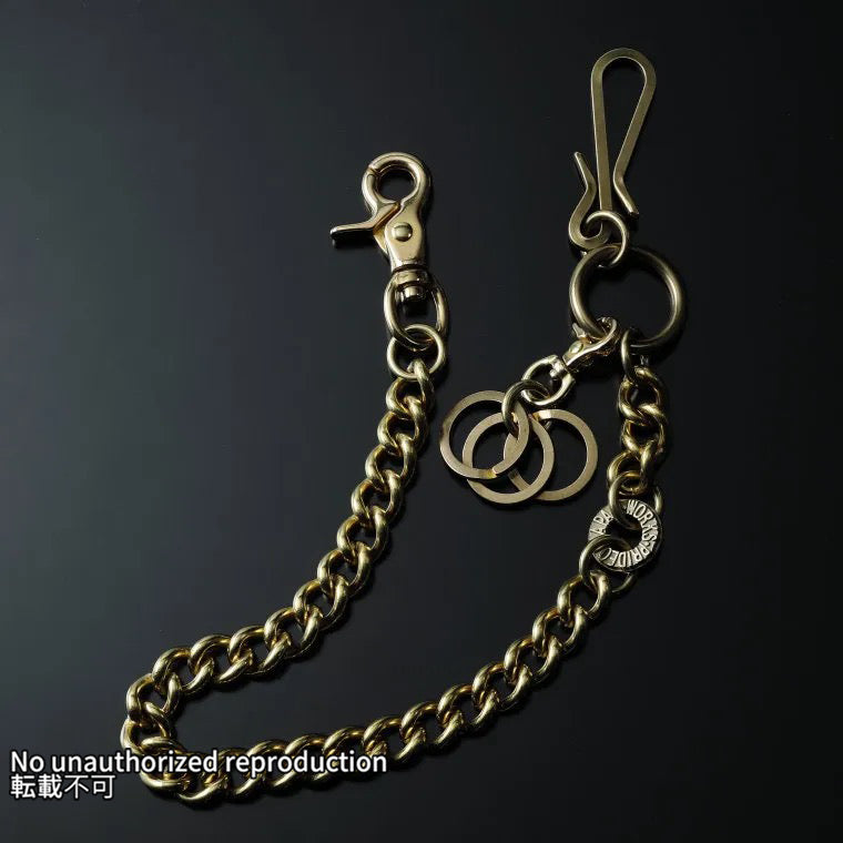 フックタイプ 真鍮ウォレットチェーン