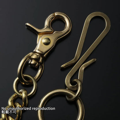 フックタイプ 真鍮ウォレットチェーン