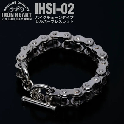 バイクチェーンタイプ シルバーブレスレット