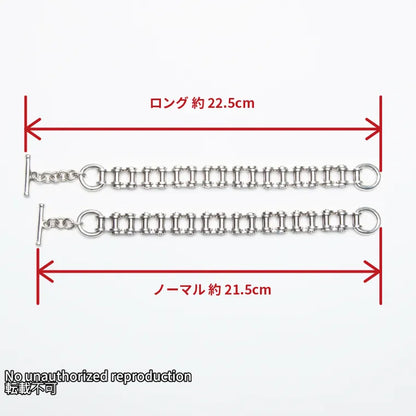 バイクチェーンタイプ シルバーブレスレット