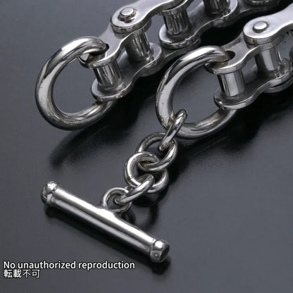 バイクチェーンタイプ シルバーブレスレット