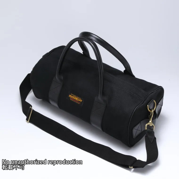 21oz黒鎧デニムダッフルバッグ