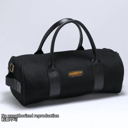 21oz黒鎧デニムダッフルバッグ