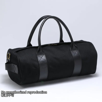 21oz黒鎧デニムダッフルバッグ