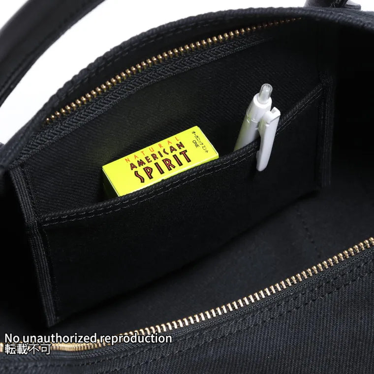 21oz黒鎧デニムダッフルバッグ