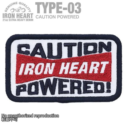 【ワッペン】「CAUTION POWERED」
