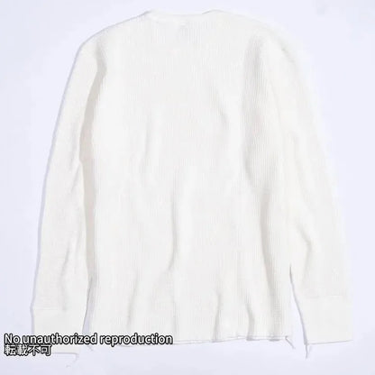 ヘビーサーマル クルーネックロングTシャツ／ホワイト