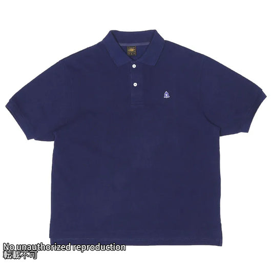 ヘビー鹿の子ポロシャツ/ネイビー