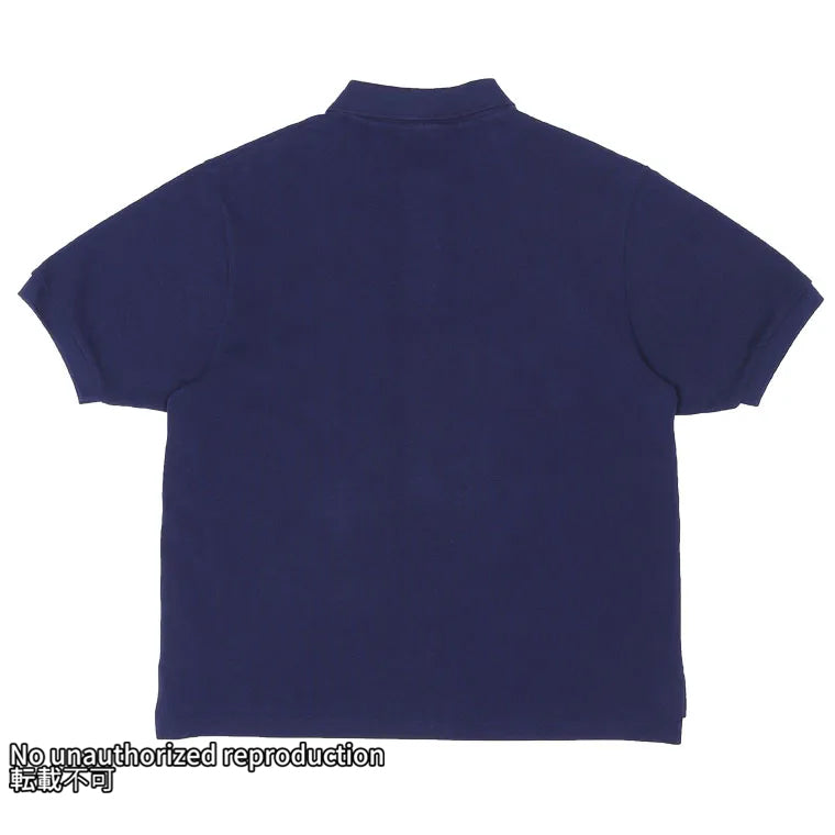 ヘビー鹿の子ポロシャツ/ネイビー