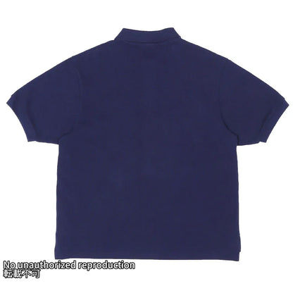 ヘビー鹿の子ポロシャツ/ネイビー