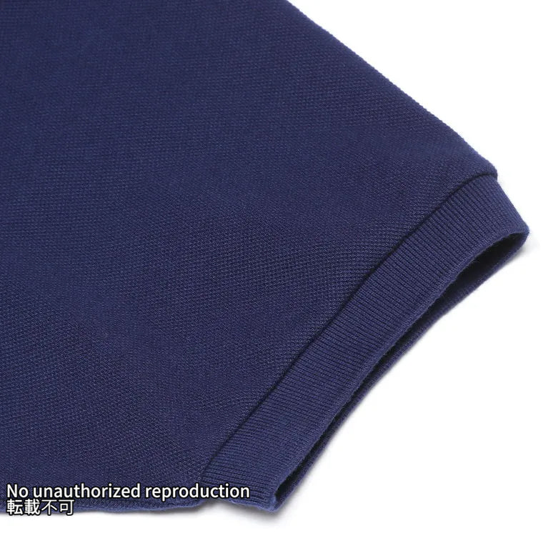 ヘビー鹿の子ポロシャツ/ネイビー