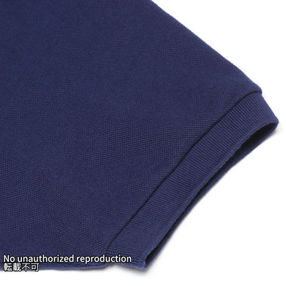 ヘビー鹿の子ポロシャツ/ネイビー