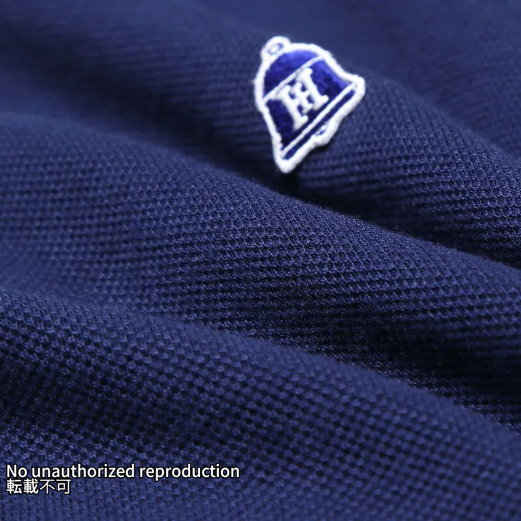 ヘビー鹿の子ポロシャツ/ネイビー