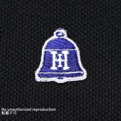 ヘビー鹿の子ポロシャツ/ブラック