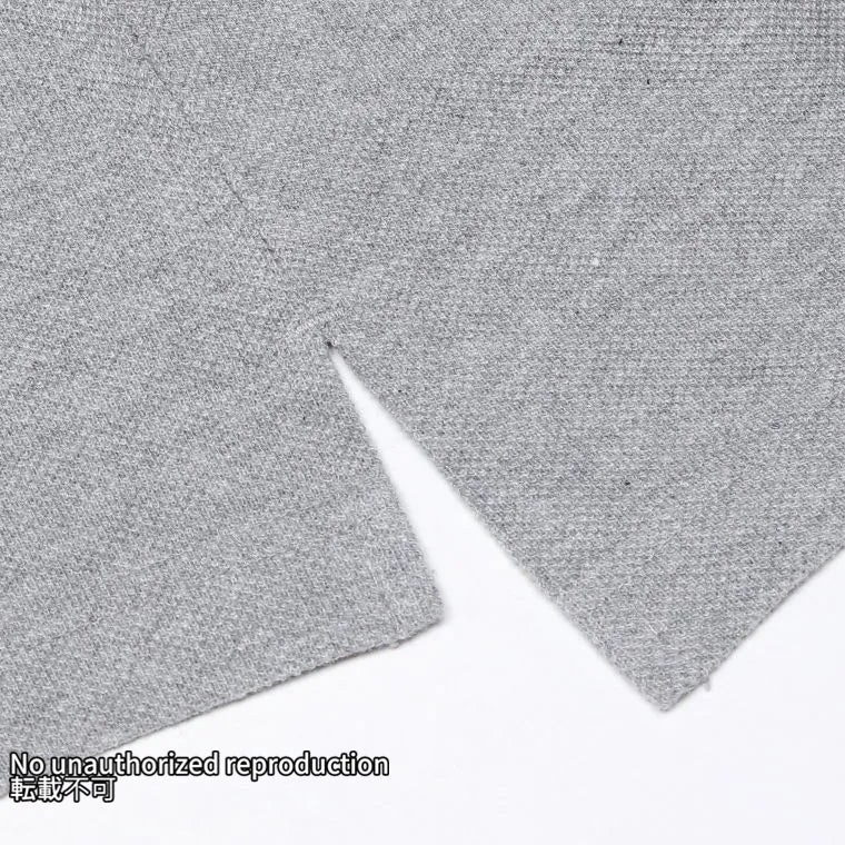 ヘビー鹿の子ポロシャツ/グレー