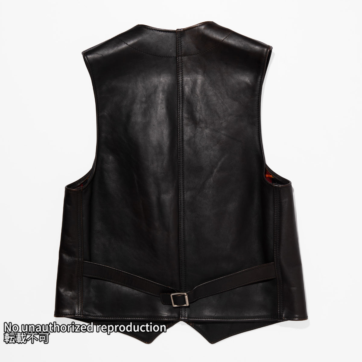 IRON HEART×ALEXANDER LEATHERS ホースハイドベスト/ブラック