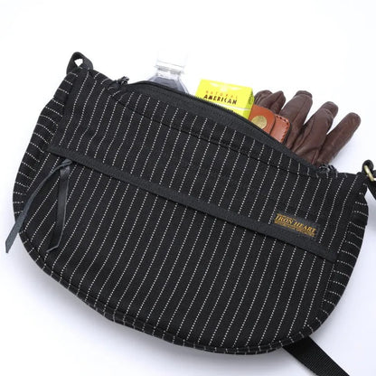12ozウォバッシュ ミニショルダーバッグ／ブラック