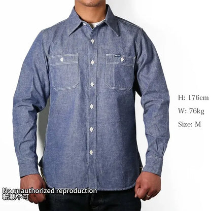 ヘビーシャンブレー ワークシャツ – IRON HEART ヘビーシャンブレー ワークシャツ – IRON HEART