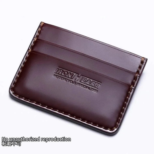 コードバン カードケース/バーガンディ