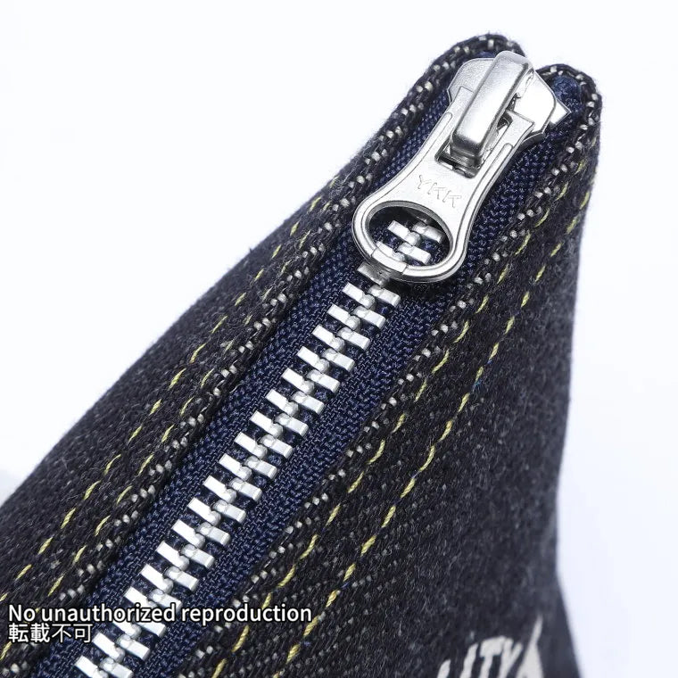 21ozセルビッチデニムポーチ／インディゴ