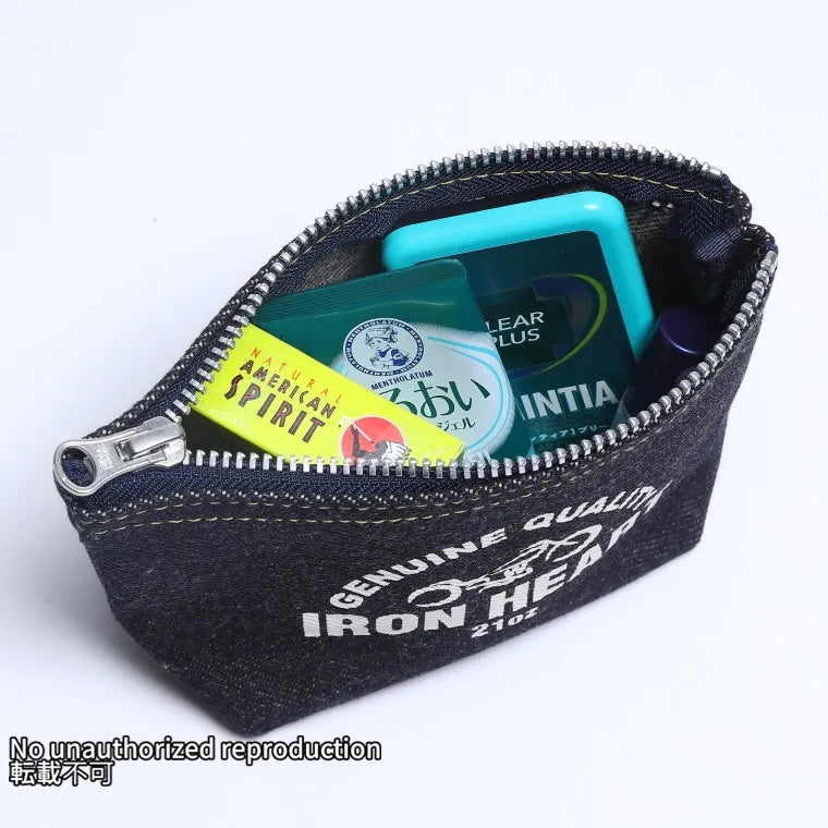 21ozセルビッチデニムポーチ／インディゴ