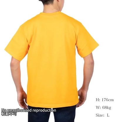 7.5oz半袖Tシャツ ポケットTシャツ：マスタード