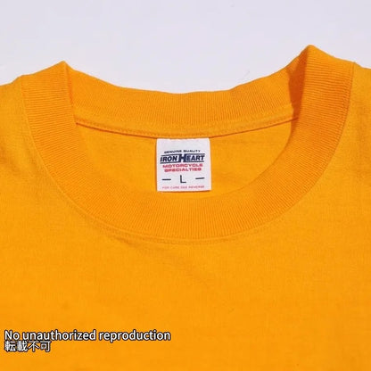 7.5oz半袖Tシャツ ポケットTシャツ：マスタード
