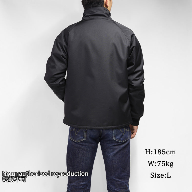 アクリルボア裏地コーデュラウィンドブレーカー／ブラック