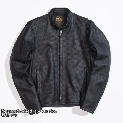 IRON HEART x KADOYA HEAD FACTORY パンチングレザージャケット