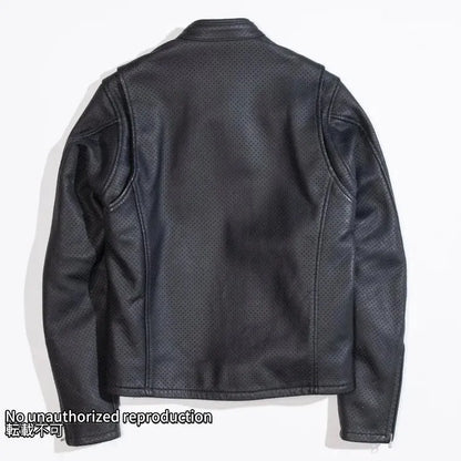 IRON HEART x KADOYA HEAD FACTORY パンチングレザージャケット