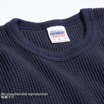 ヘビーサーマル クルーネックロングTシャツ／ネイビー