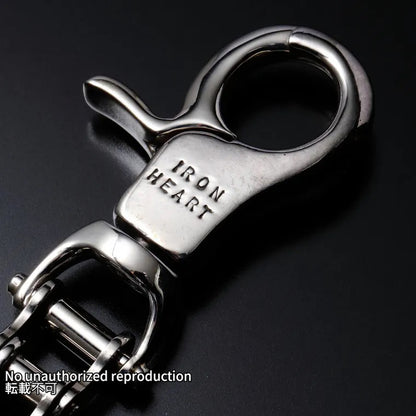 バイクチェーンタイプ シルバーキーホルダー