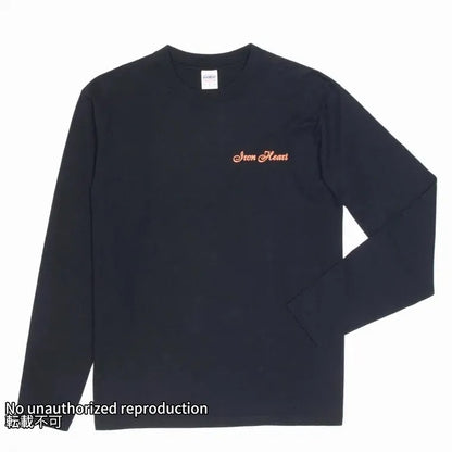 7.5ozループウィールクルーネック長袖Ｔシャツ／ブラック