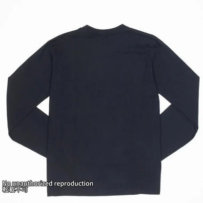 7.5ozループウィールクルーネック長袖Ｔシャツ／ブラック