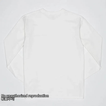 7.5ozループウィールクルーネック長袖Ｔシャツ／ホワイト