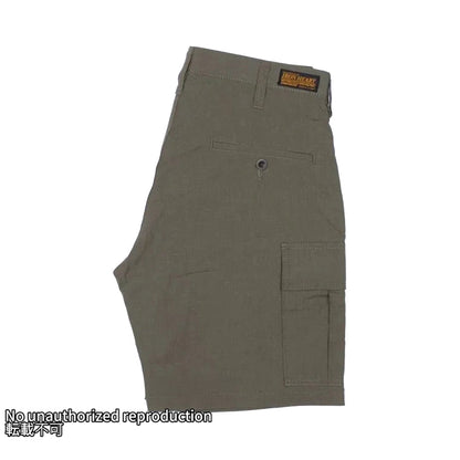 撥水加工リップストップカーゴショーツ／ODグリーン