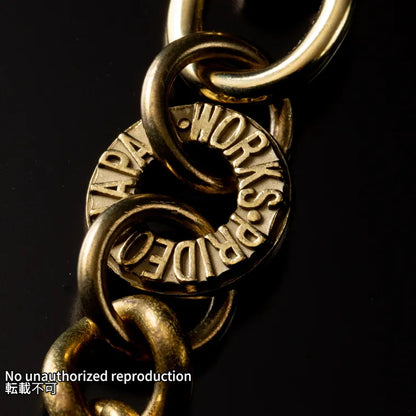 チェーンタイプ真鍮キーリング