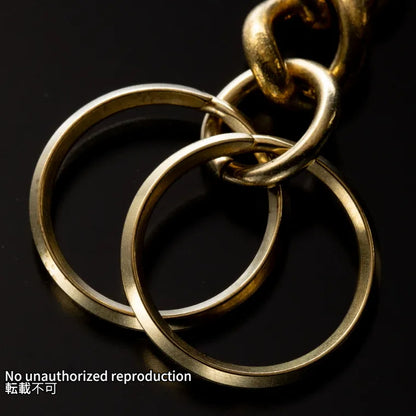 チェーンタイプ真鍮キーリング