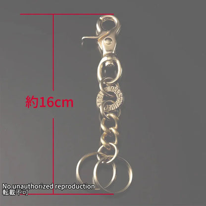 チェーンタイプ真鍮キーリング