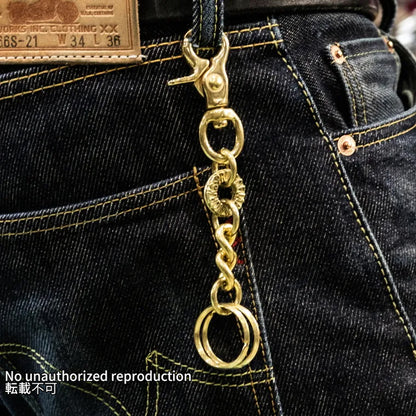 チェーンタイプ真鍮キーリング