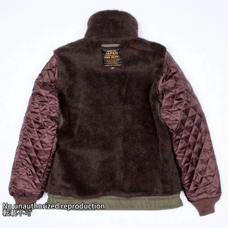 オイルドウィップコードN-1タイプデッキジャケット／アーミーグリーン