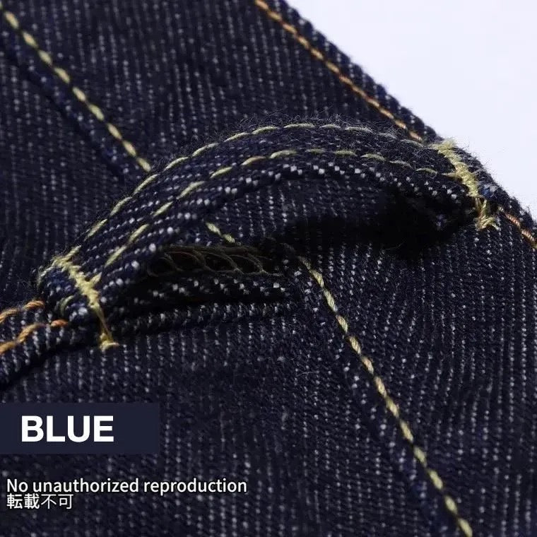 555-SST】21oz セルビッチストレッチスーパースリムストレート／ブルー