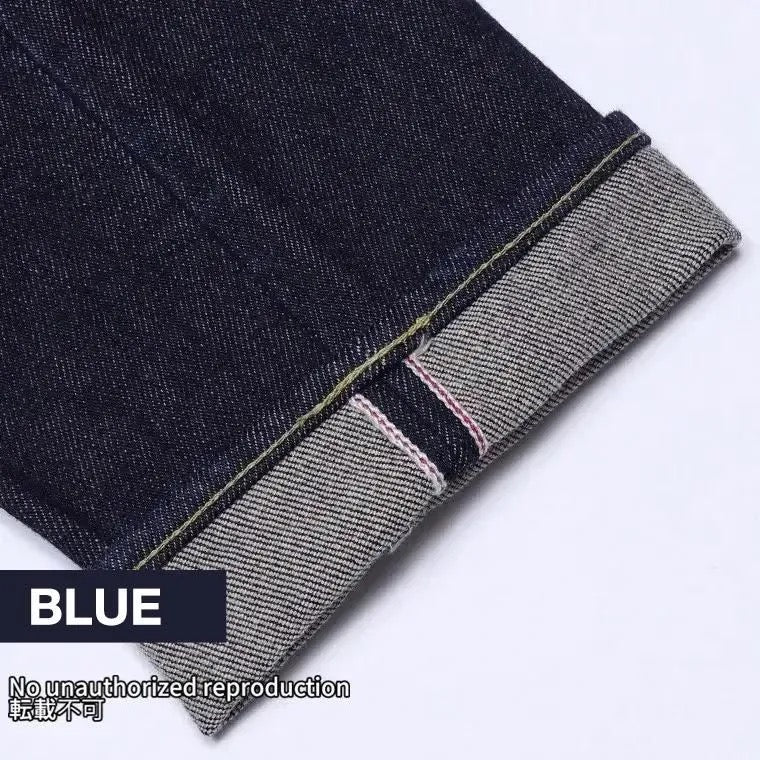 555-SST】21oz セルビッチストレッチスーパースリムストレート／ブルー