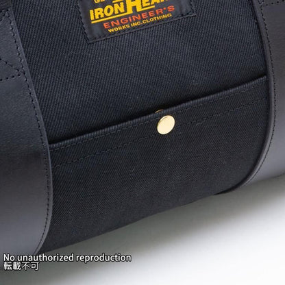 21oz黒鎧デニムビッグダッフルバッグ