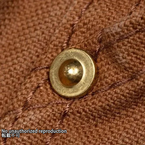【未使用に近い】ヘリンドットサイ　Double button polo ブラウン RBC】【春夏】2タックパンツ/ブラウン/サイド尾錠/4S