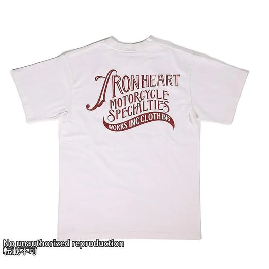 7.5ozヘビーボディプリントTシャツ(ロゴデザイン柄)／ホワイト