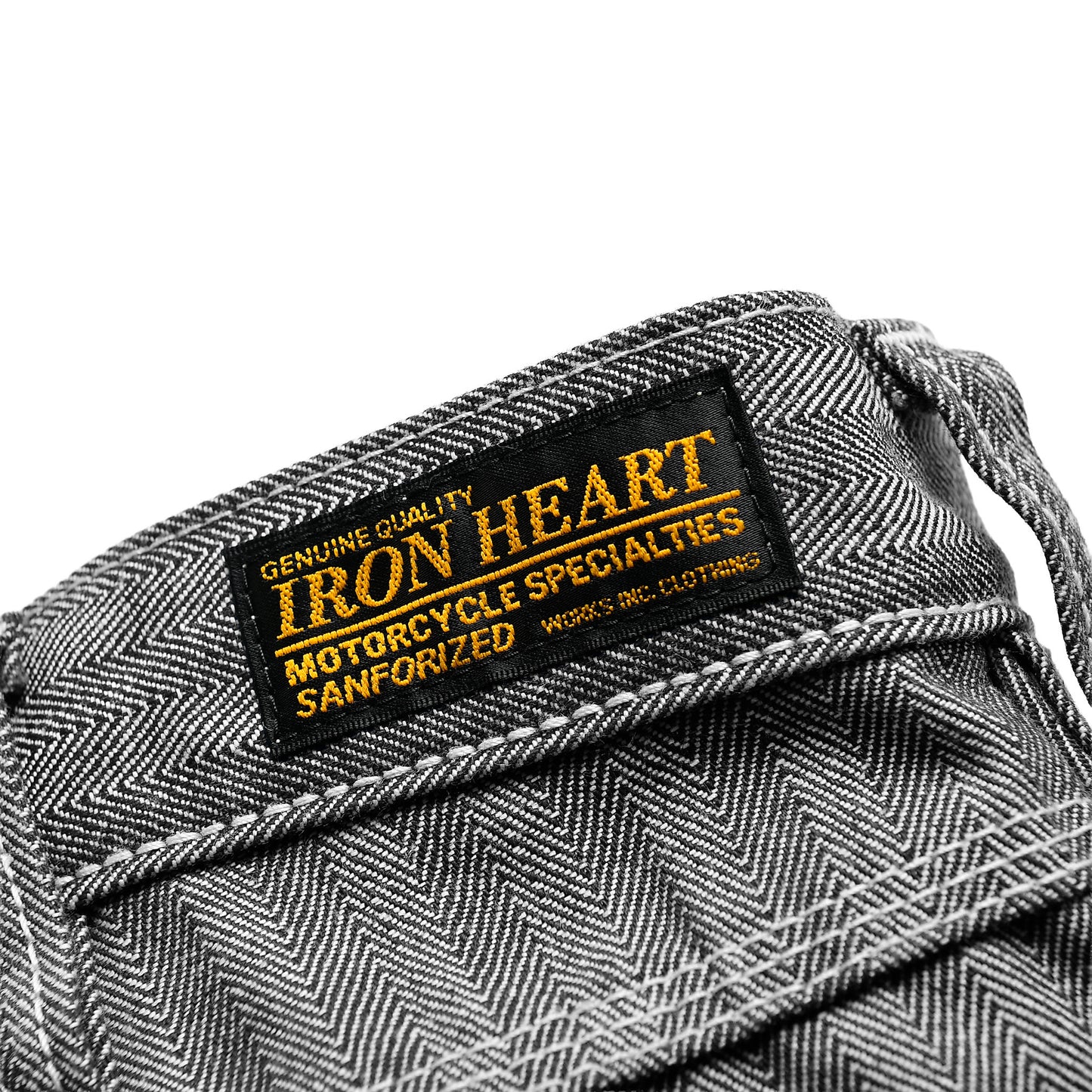 【830】ヘリンボーンペインターパンツ／ブラック