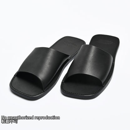 栃木レザースリッパ / ブラック