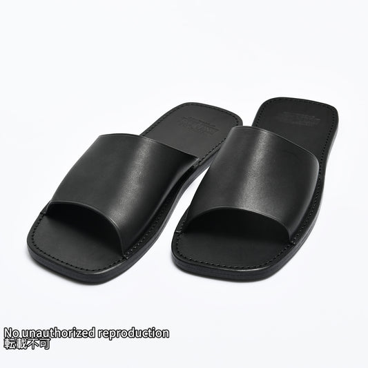 栃木レザースリッパ / ブラック